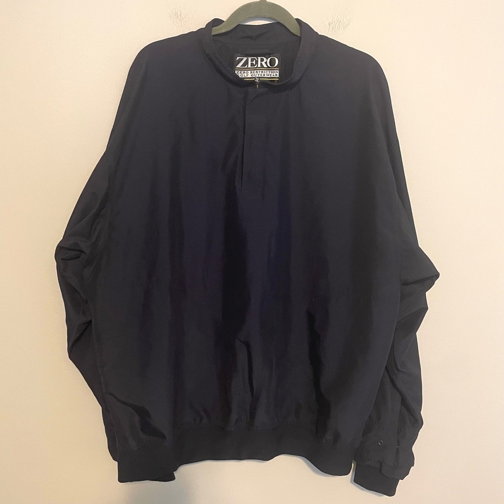 Vintage Zero Restrictions Pullover Windbreaker Golf XL microfiber performance‎